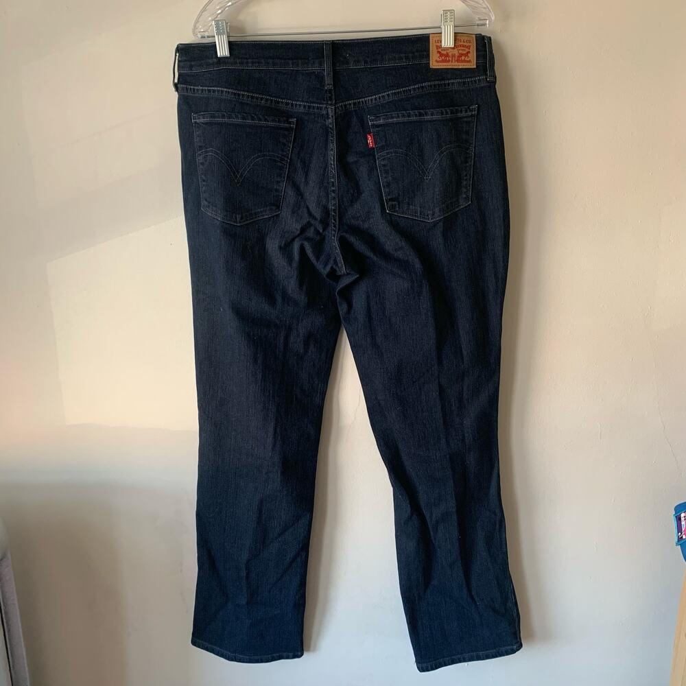 Size 14 Dark Denim Wash Levi’s 505 Straight Leg Jeans - Picture 7 of 7